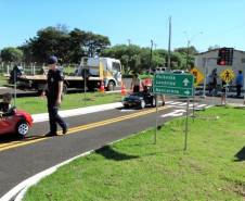 Diretoria do Detran-PR visita Escolinha de Trânsito de Arapongas