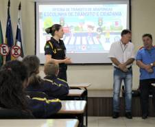Diretoria do Detran-PR visita Escolinha de Trânsito de Arapongas