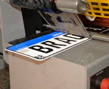Placa em processo de fabricação