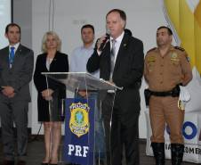 Evento de lançamento do vídeo da campanha Maio Amarelo do Detran-PR