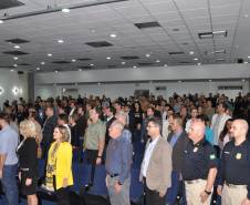 Evento de lançamento do vídeo da campanha Maio Amarelo do Detran-PR