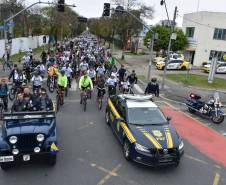 3º Passeio Ciclístico do Detran, PRF e SinPRF-PR recebe mais de 500 participantes