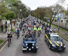 3º Passeio Ciclístico do Detran, PRF e SinPRF-PR recebe mais de 500 participantes