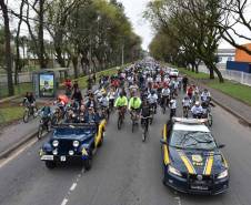 3º Passeio Ciclístico do Detran, PRF e SinPRF-PR recebe mais de 500 participantes