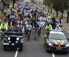 3º Passeio Ciclístico do Detran, PRF e SinPRF-PR recebe mais de 500 participantes