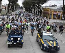 3º Passeio Ciclístico do Detran, PRF e SinPRF-PR recebe mais de 500 participantes