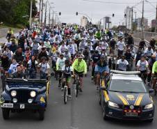 3º Passeio Ciclístico do Detran, PRF e SinPRF-PR recebe mais de 500 participantes