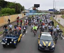 3º Passeio Ciclístico do Detran, PRF e SinPRF-PR recebe mais de 500 participantes