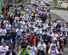 3º Passeio Ciclístico do Detran, PRF e SinPRF-PR recebe mais de 500 participantes