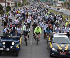 3º Passeio Ciclístico do Detran, PRF e SinPRF-PR recebe mais de 500 participantes