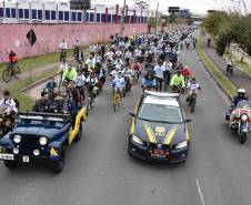 3º Passeio Ciclístico do Detran, PRF e SinPRF-PR recebe mais de 500 participantes