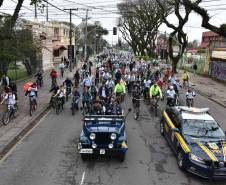 3º Passeio Ciclístico do Detran, PRF e SinPRF-PR recebe mais de 500 participantes