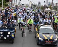 3º Passeio Ciclístico do Detran, PRF e SinPRF-PR recebe mais de 500 participantes