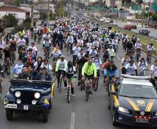 3º Passeio Ciclístico do Detran, PRF e SinPRF-PR recebe mais de 500 participantes