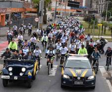 3º Passeio Ciclístico do Detran, PRF e SinPRF-PR recebe mais de 500 participantes
