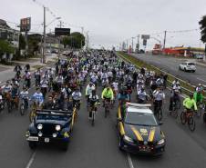 3º Passeio Ciclístico do Detran, PRF e SinPRF-PR recebe mais de 500 participantes