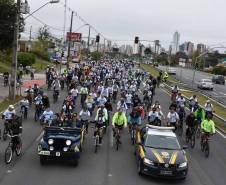 3º Passeio Ciclístico do Detran, PRF e SinPRF-PR recebe mais de 500 participantes