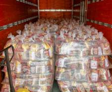Detran participa da campanha Cesta Solidária e arrecada mais de três toneladas de alimentos