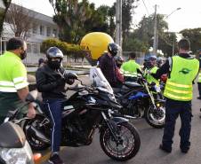 BRTran faz blitz educativa no Dia do Motociclista