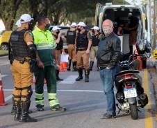 BRTran faz blitz educativa no Dia do Motociclista