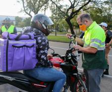 BRTran faz blitz educativa no Dia do Motociclista