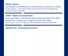 Detran e Sesa promovem Fórum sobre o Programa Vida no Trânsito