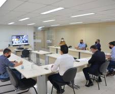 Diretoria e coordenadores do Detran se reúnem para discutir projetos e impactos da pandemia