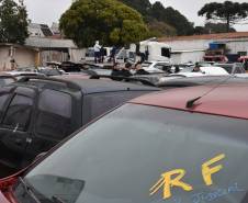 Em operação conjunta, PRF identifica veículos roubados ou furtados em pátio do Detran. - Curitiba, 13/07/2021 - Foto: Detran-PR