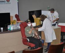 Detran aplica 155 doses da vacina H1N1 em servidores da Autarquia e da Paraná Esporte e prestadores de serviço 