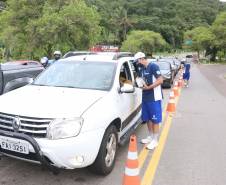 Detran e Batalhão de Polícia Rodoviária estimulam educação no trânsito no Litoral 