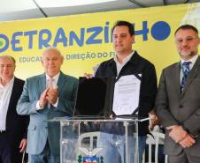 Governador inaugura Detranzinho, minicidade voltada à educação no trânsito para crianças