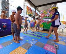 Com brincadeiras e blitz educativas, Detran-PR reforça cuidados no trânsito no Litoral