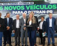 Estado entrega 106 veículos e equipamentos para reforçar atendimentos do Detran-PR