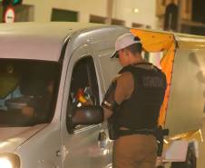 Operação marca a adesão do Paraná ao calendário nacional da Lei Seca no trânsito.