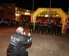 Operação marca a adesão do Paraná ao calendário nacional da Lei Seca no trânsito.