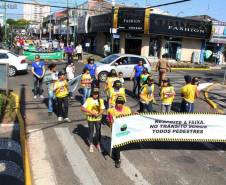 As unidades regionais do Departamento de Trânsito do Paraná realizaram uma série de ações educativas especiais para a Semana Nacional de Trânsito 2013.