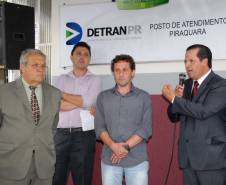 O Departamento de Trânsito do Paraná (Detran) inaugurou nesta quinta-feira (5), em Piraquara, um novo posto de atendimento que, inicialmente, prestará serviços na área de veículos.