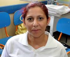 O Departamento de Trânsito do Paraná (Detran) deu início, nesta semana, a uma série de encontros com 1,5 mil professores da rede municipal de ensino, de 134 cidades paranaenses.Na foto, a professora Meyriane Delfino de Souza. Foto: Paulo Rosa/Detran