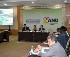 O diretor-geral do Detran, Marcos Traad, está participando do 44º Encontro Nacional dos Detrans, em Brasília. O evento reúne diretores e técnicos de Departamentos de Trânsito de 25 estados e do Distrito Federal, que, durante dois dias, vão debater alterações para aperfeiçoamento das leis e trocar experiências positivas no atendimento ao público e na segurança viária. Foto: João Negrão/AND
