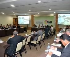 O diretor-geral do Detran, Marcos Traad, está participando do 44º Encontro Nacional dos Detrans, em Brasília. O evento reúne diretores e técnicos de Departamentos de Trânsito de 25 estados e do Distrito Federal, que, durante dois dias, vão debater alterações para aperfeiçoamento das leis e trocar experiências positivas no atendimento ao público e na segurança viária. Foto: João Negrão/AND