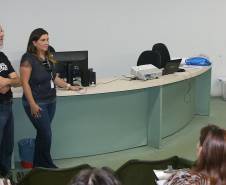 Curso de Monitoramento. Na foto, o diretor-geral do Detran, Marcos Traad.
