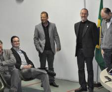 O Departamento de Trânsito do Paraná (Detran) apresentou na tarde desta quarta-feira (04), em Curitiba, a proposta de implantação dos serviços do Detran Fácil para as emissoras de canal aberto que já trabalham com sinal digital no Estado. Foto: Allan Marba/Detran