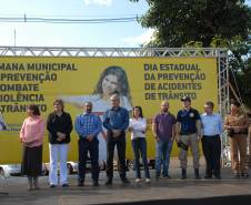 Na última segunda-feira de maio (27), o Departamento de Trânsito do Paraná (Detran) participou das atividades referentes ao Dia Estadual de Prevenção de Acidentes de Trânsito, em Foz do Iguaçu. O evento realizado na Praça da Bíblia pelo FOZTRANS, em parceria com o Movimento Cidade Unida Salvando Vidas, recebeu o apoio do departamento.