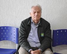A agilidade nos serviços é a principal vantagem apontada pelos usuários do sistema.  O curitibano Antônio Silvia, de 75 anos e que é motorista há 50 anos e por diversas vezes precisou se deslocar de um bairro para o outro para realizar a marcação do exame médico, para renovar a habilitação. Foto: Allan Marba/Detran