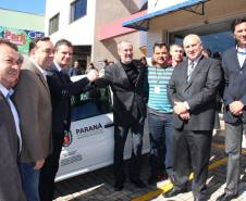 O diretor-geral do Detran, Marcos Traad, inaugurou nesta segunda-feira (30), em Fazenda Rio Grande, na Região Metropolitana de Curitiba, mais um posto de atendimento avançado.
Foto: Juliano Pedrozo/Detran
