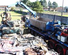 Detran inicia processo para destruição de veículos no interior do EstadoFoto: Juliano Pedrozo/Detran PR