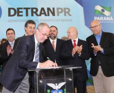 Governador autoriza obras de sinalização viária em 104 municípios paranaenses. Foto: Orlando Kissner