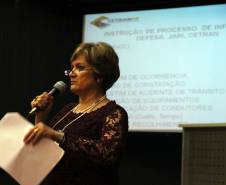 O Conselho Estadual de Trânsito (Cetran), em parceria com o Departamento de Trânsito do Paraná (Detran), promoveu nesta terça-feira (29), em Curitiba, o primeiro Encontro Paranaense de Autoridades de Trânsito. Na foto, Marli Batagine. Curitiba, 29/09/2015.Foto: Juliano Pedroso/Detran PR