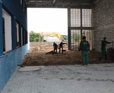 Construção da nova sede do Detran em São José dos Pinhais está na fase final. Foto: Henrick Loyola Porzycki