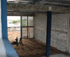 Construção da nova sede do Detran em São José dos Pinhais está na fase final. Foto: Henrick Loyola Porzycki